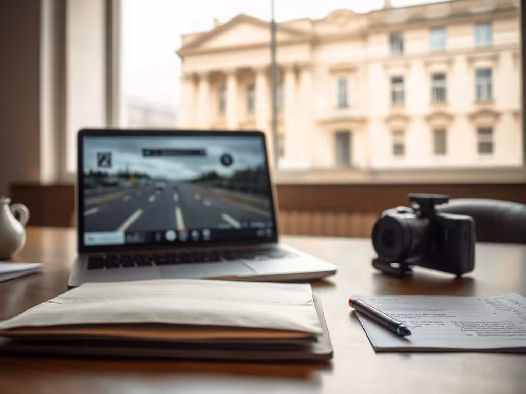 Enregistrement de caméra embarquée présenté comme preuve selon les California dash cam laws.
