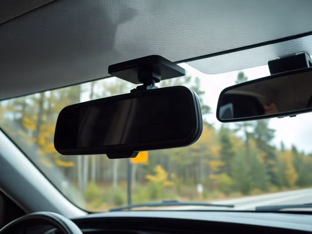 Position légale d’une dash cam sur le pare-brise au Vermont