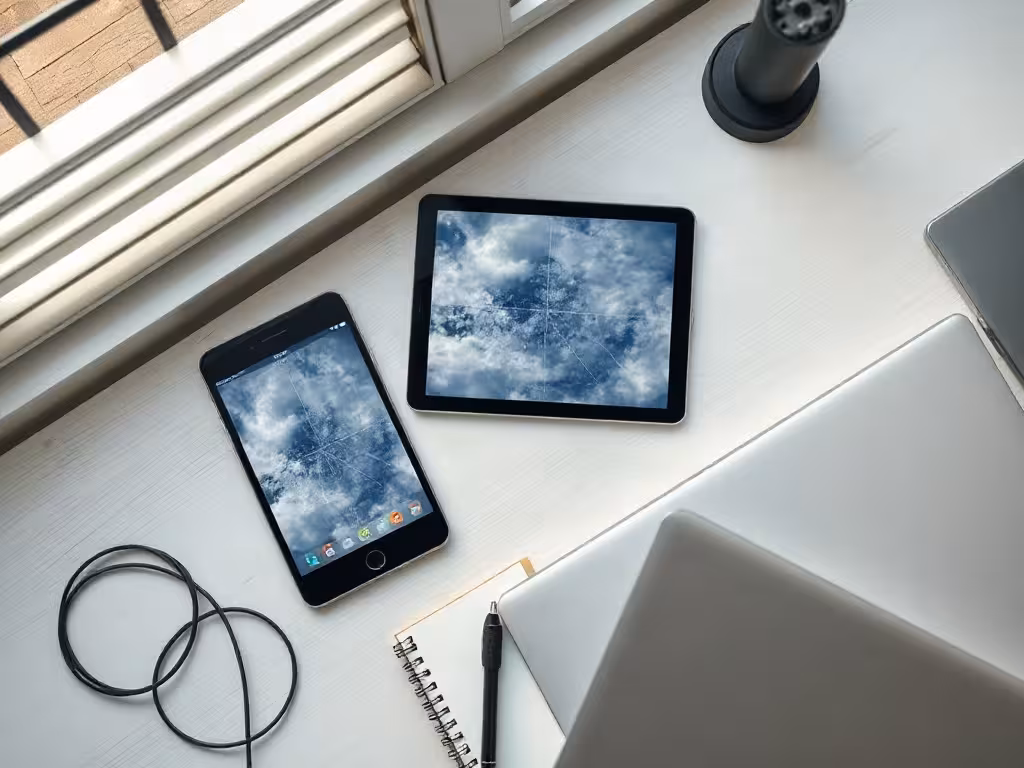 Appareils mobiles comparant la compatibilité et l’utilisation de Weather Hi-Def Radar.